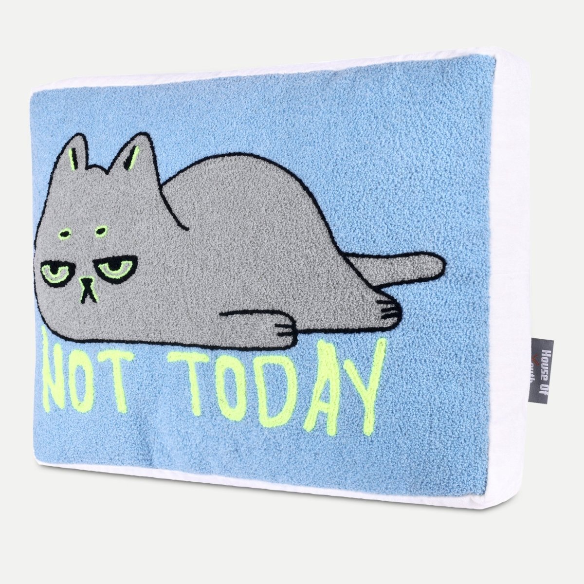Not Today Lazy Cat Cushion - House of Youth