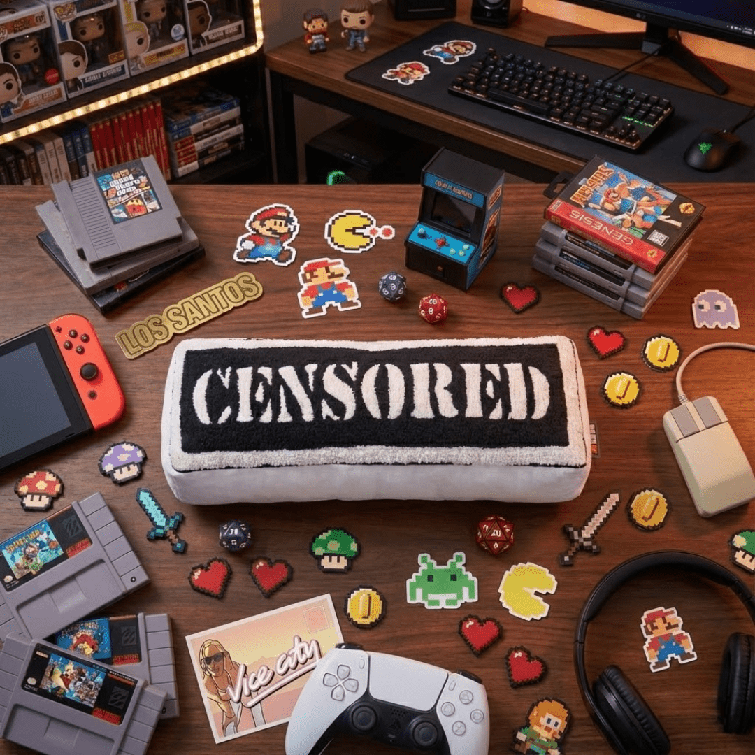 Censored Explicit Gamer Cushion - House of Youth