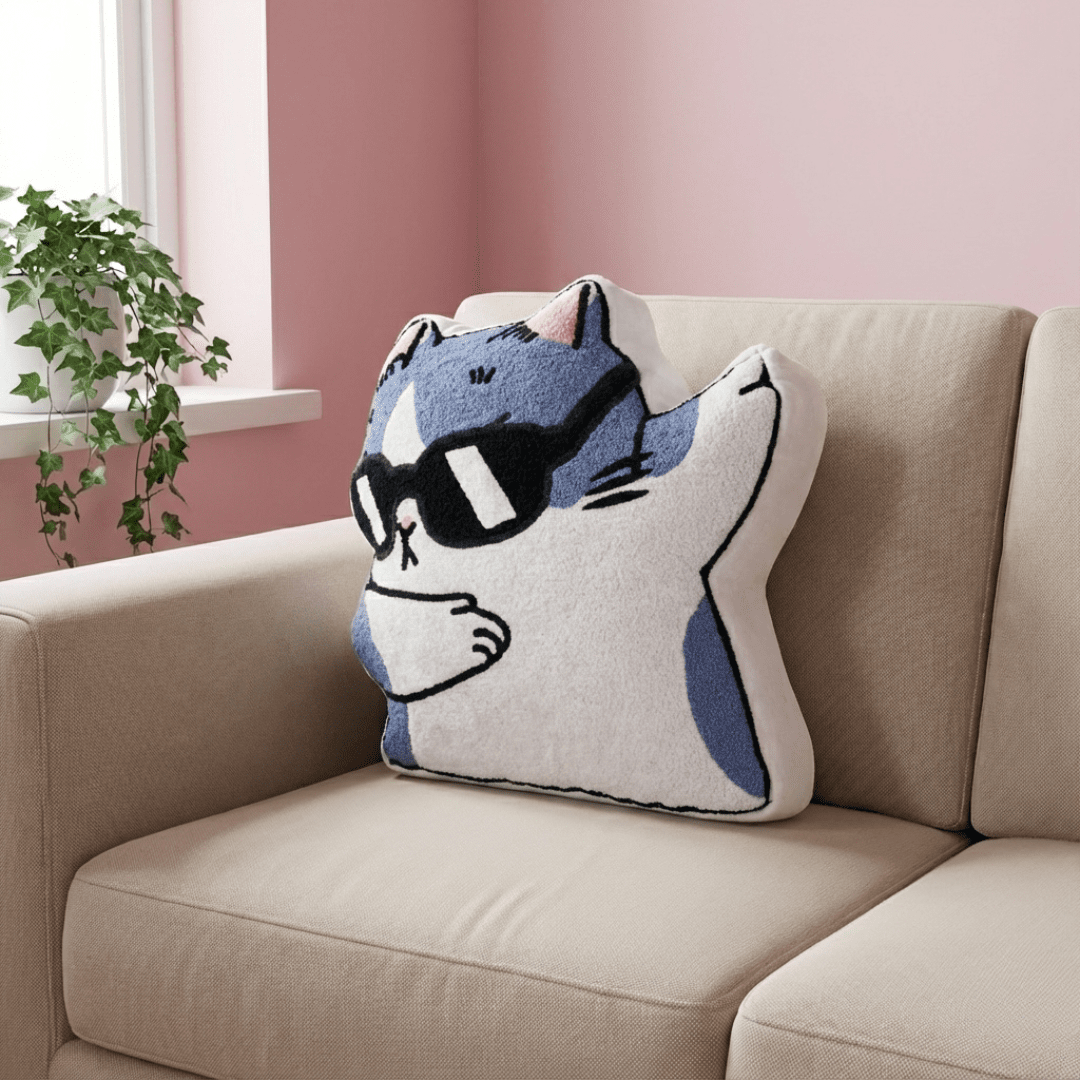 Cool Cat Fashion Cushion - House of Youth