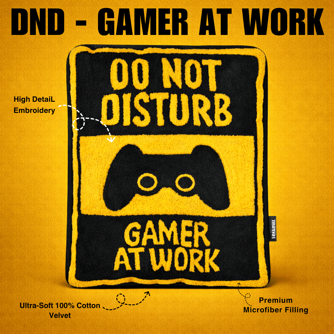 DND Gamers at Work Cushion - House of Youth