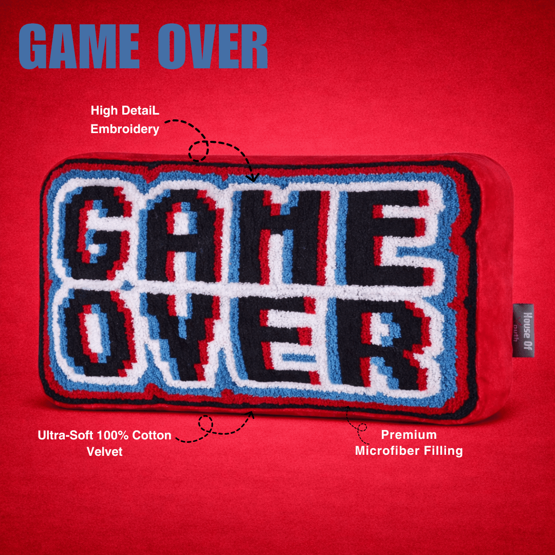 Game Over Retro Cushion - House of Youth