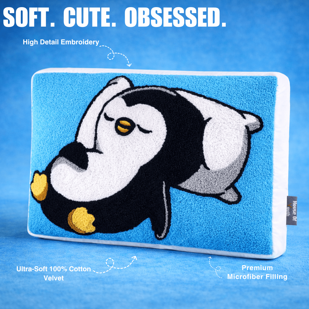 Pingu Resting Relax Cushion - House of Youth