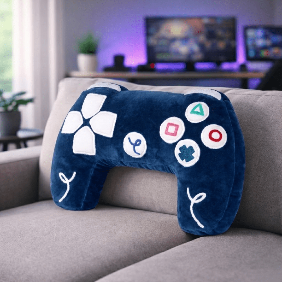 PlayStation 5 Inspired Controller Cushion - All Blue Edition - House of Youth