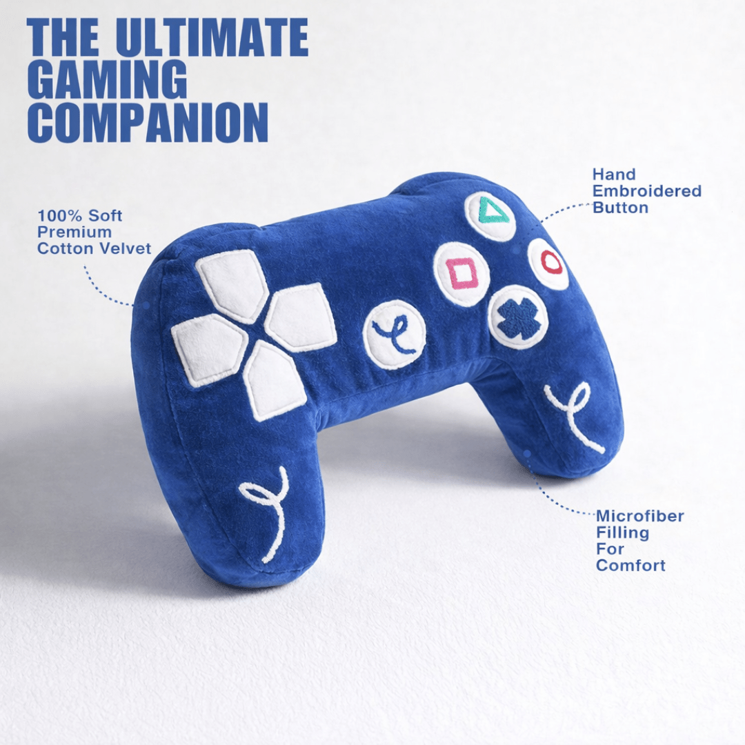 PlayStation 5 Inspired Controller Cushion - All Blue Edition - House of Youth