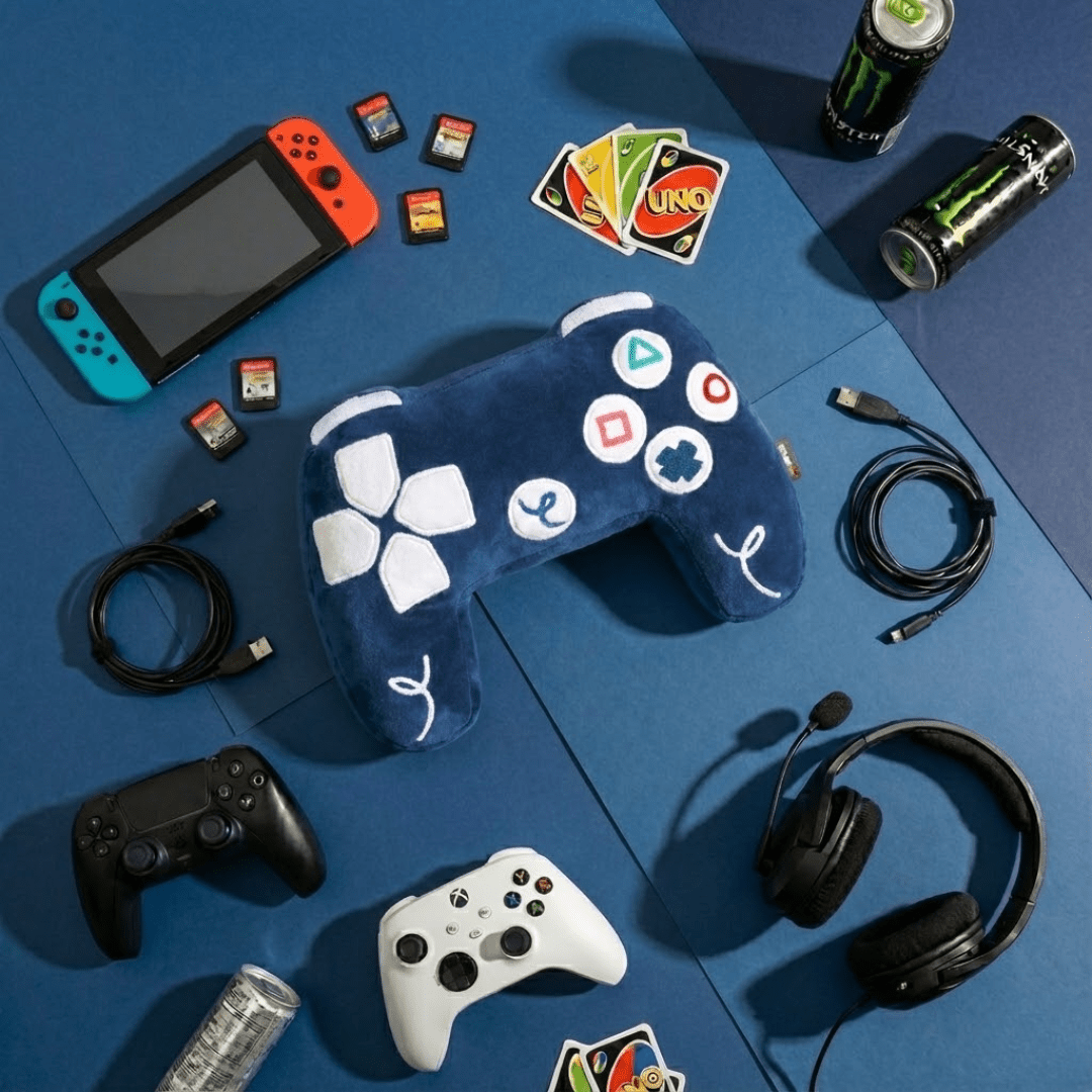 PlayStation 5 Inspired Controller Cushion - All Blue Edition - House of Youth