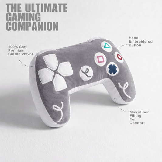 PlayStation 5 Inspired Controller Cushion - Grey & White Edition - House of Youth