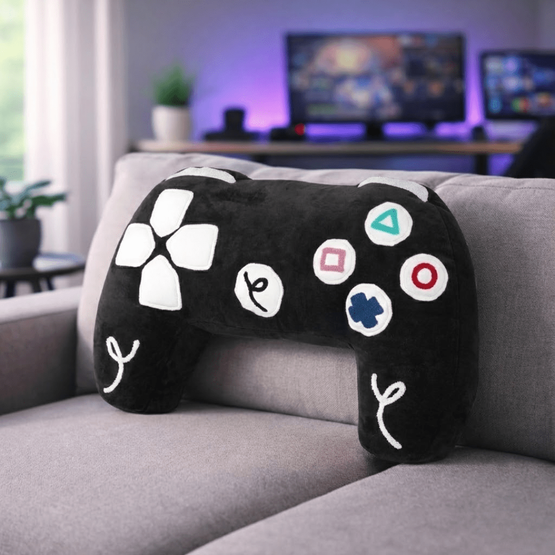 PlayStation 5 Inspired Controller Cushion - Midnight Black Edition - House of Youth