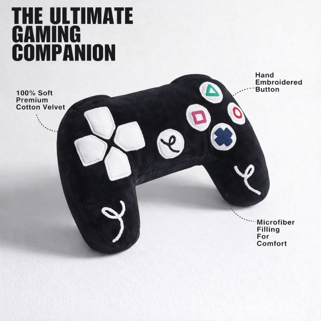 PlayStation 5 Inspired Controller Cushion - Midnight Black Edition - House of Youth