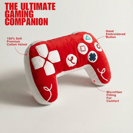 PlayStation 5 Inspired Controller Cushion - Red & White Edition - House of Youth
