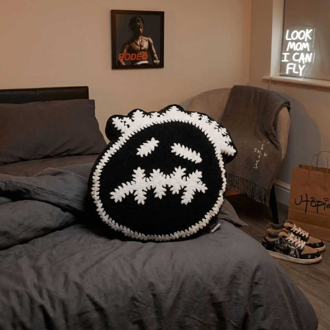 Travis Scott Face Portrait Cushion - House of Youth