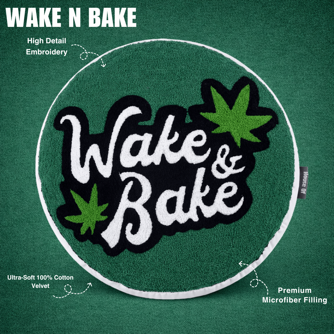 Wake and Bake Aesthetic Cushion - House of Youth
